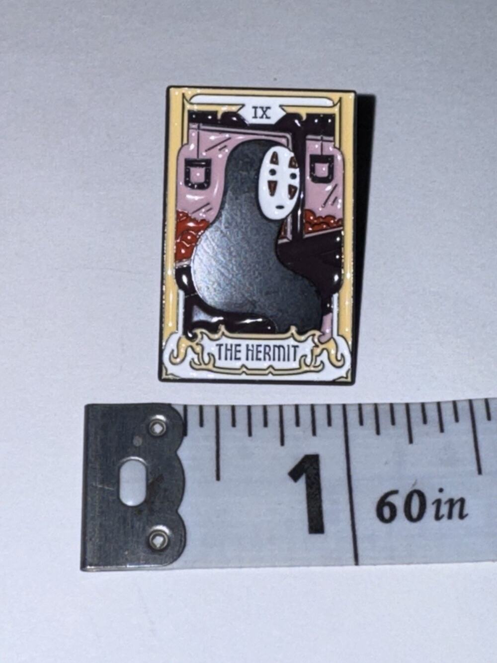 The Hermit Tarot Card Pin Brooch